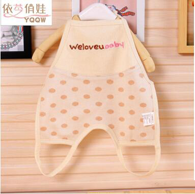 夏款5碼2色有機棉天然彩棉純棉2層嬰兒肚兜寶寶肚圍新生兒腹圍