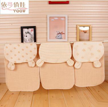 卡通有機棉彩棉兒童吸汗巾純棉紗布6層寶寶幼兒園墊被巾隔汗巾