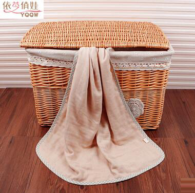 瞬間吸水春夏天然有機棉彩棉6層40支紗布嬰兒浴巾幼兒寶寶洗澡巾