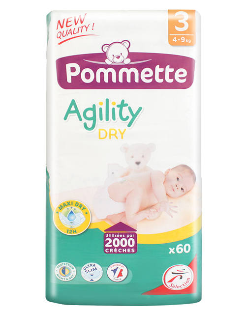 寶美特超薄干爽尿褲3段60片