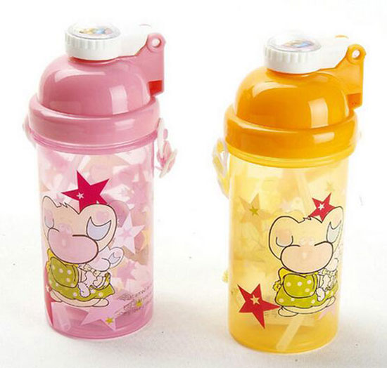 巴拉拉小魔仙創意塑料兒童吸管水壺