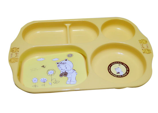 淞泰幼兒園寶寶兒童分五格卡通餐盤加深餐具耐摔