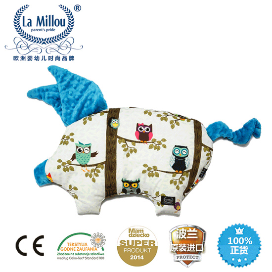 拉米洛樹屋貓頭鷹小豬枕土耳其藍