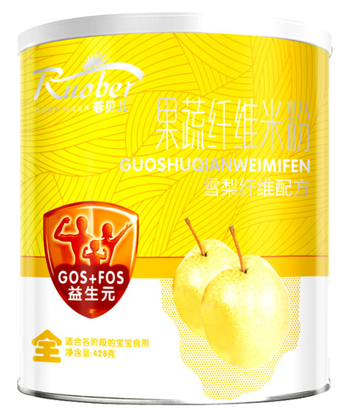 若貝兒雪梨纖維配方果蔬多維米粉全段