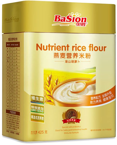 貝勝燕麥淮山胡蘿卜營養米粉