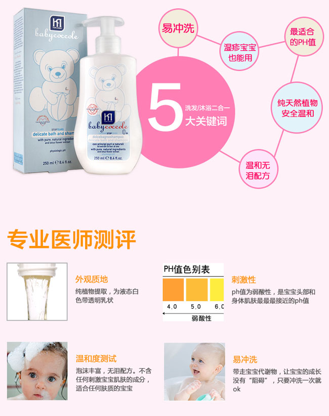 寶寶可可麗嬰兒洗浴保濕基礎禮盒套裝簡介1