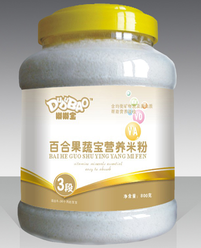 嘟嘟寶百合果蔬寶營養米粉