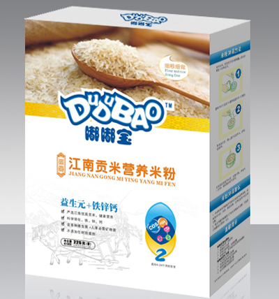 嘟嘟寶益生元+鐵鋅鈣營養米粉盒裝