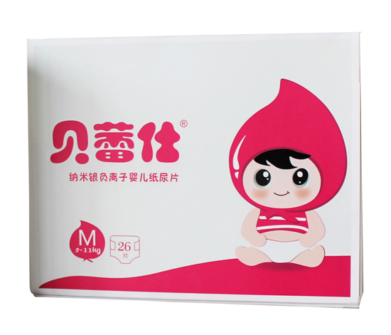 貝蕾仕納米銀負離子嬰兒紙尿片M碼