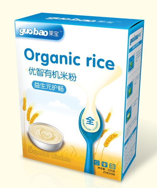 果寶益生元護腸優智有機米粉盒