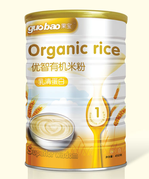 果寶乳清蛋白優智有機米粉