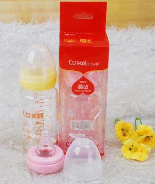 艾貝利晶鉆標準口徑玻璃奶瓶120ml