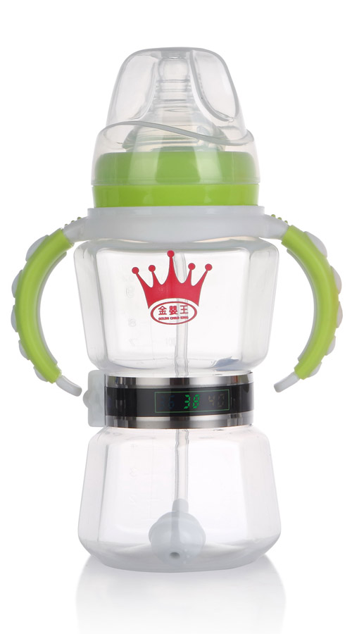金嬰王寬口280綠奶瓶