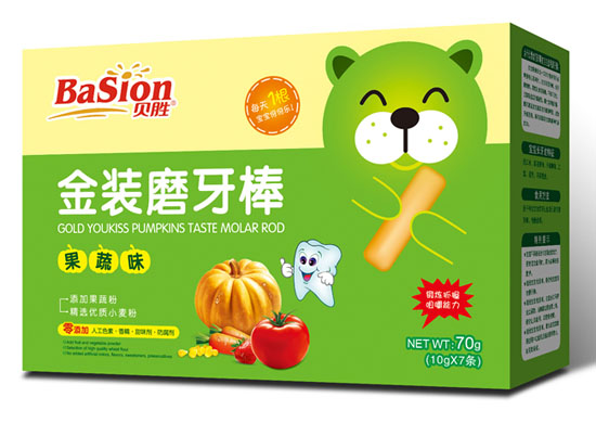 貝勝果蔬味金裝磨牙棒70g