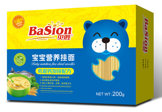 貝勝機能鈣加鋅配方寶寶營養掛面