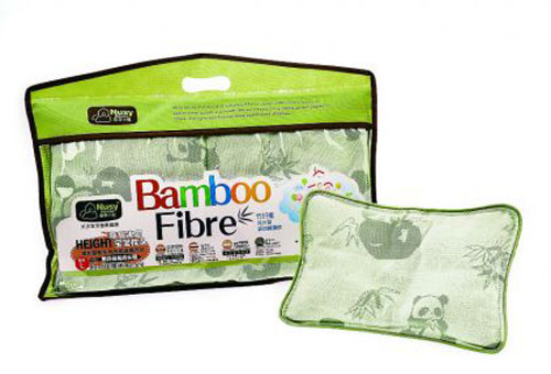 諾親小屋竹纖維成長型熊貓嬰幼健康枕L碼