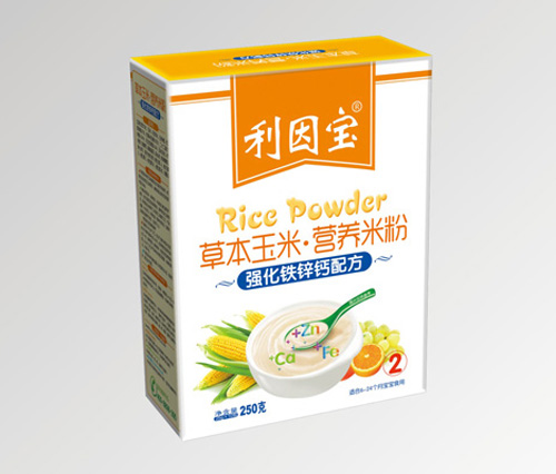 利因寶強化鐵鋅鈣草本玉米米粉2段盒裝