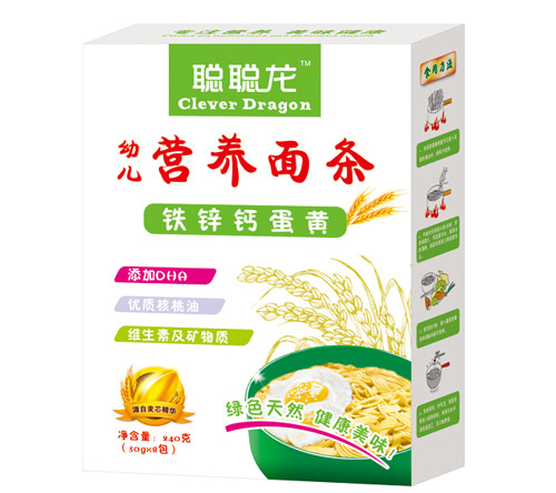 聰聰龍鈣鐵鋅蛋黃營養面條