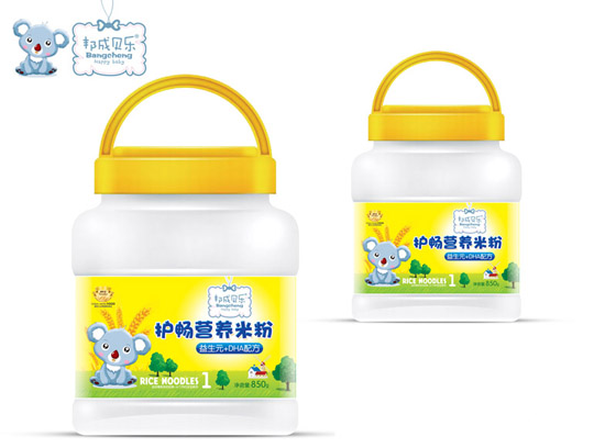 邦成貝樂益生元+DHA護暢營養米粉