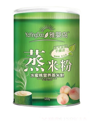 雅嬰島水蜜桃營養蒸米粉聽裝