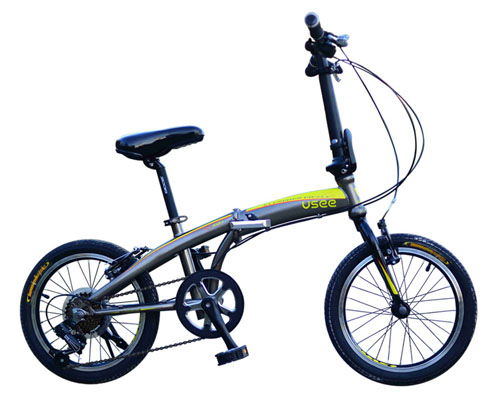 USEE優適飛魚鋁合金變速折疊自行車四色可選