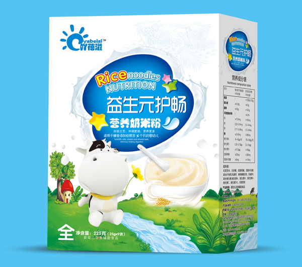 吖蓓滋益生元護暢營養奶米粉盒裝