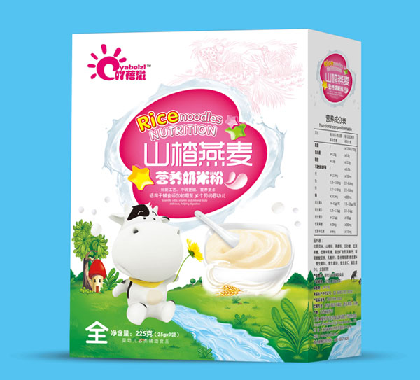 吖蓓滋山楂燕麥營養奶米粉盒裝