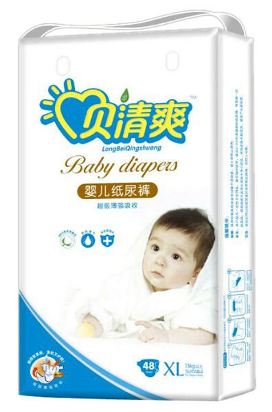 貝清爽嬰兒紙尿褲XL48片