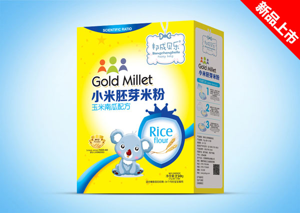 邦成貝樂玉米南瓜小米胚芽米粉盒裝