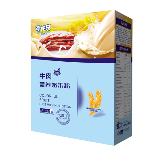 愛施樂牛肉營養奶米粉盒裝