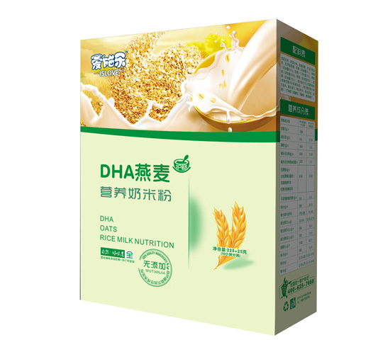 愛施樂DHA燕麥營養奶米粉盒裝