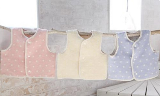 貝樂思嬰幼兒純棉毛布開襟式背心