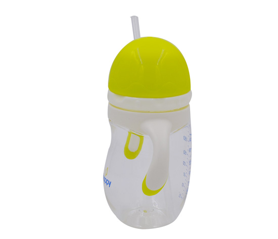 210ml旋轉蘑菇頭PA學飲杯綠色