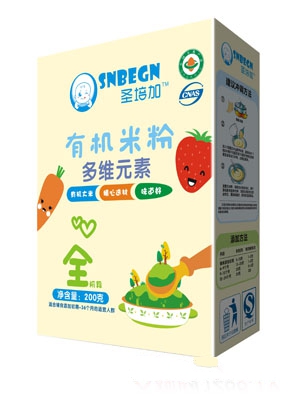 圣培加強化鈣鐵鋅有機米粉