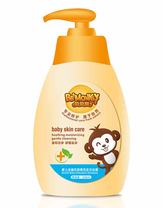 貝貝猴嬰兒金盞花舒柔洗發沐浴露