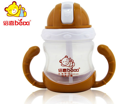 倍喜訓練吸管杯(咖啡色)