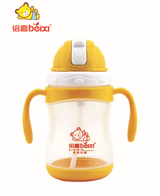 倍喜嬰幼兒吸管訓練杯(黃色)