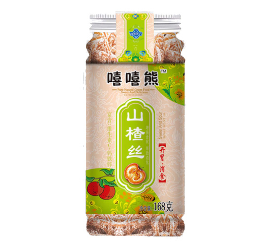 嘻嘻熊山楂系列透明塑料罐山楂絲