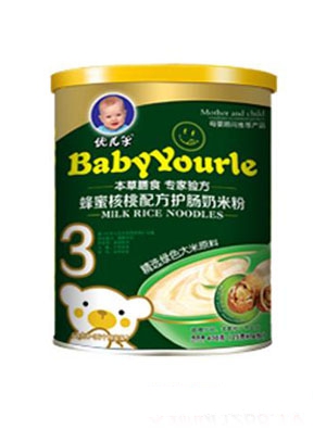 優兒樂蜂蜜核桃奶米粉