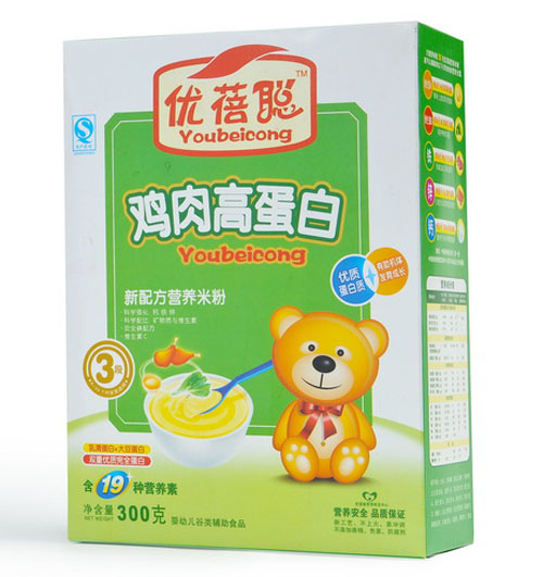 優蓓聰雞肉高蛋白營養米粉3段