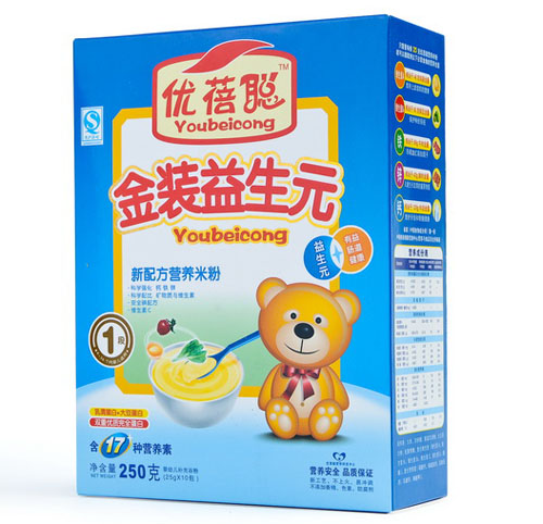 優蓓聰金裝益生元營養米粉1段