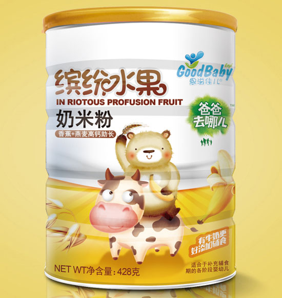 恩溢佳兒香蕉+燕麥高鈣助長奶米粉