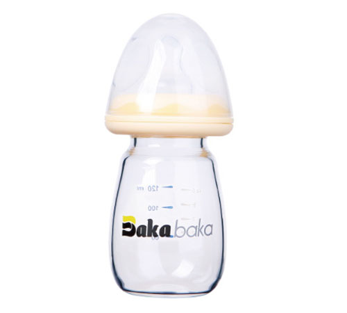 巴卡巴卡標準口徑蘑菇型玻璃哺乳瓶120ml