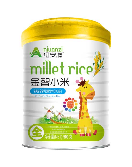 紐安滋鐵鋅鈣金智小米營養米粉全段