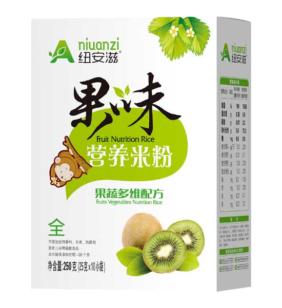 紐安滋果蔬多維配方果味營養米粉(盒)