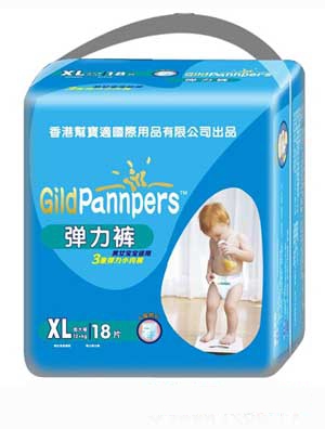 香港幫寶適金裝彈力褲XL碼18片