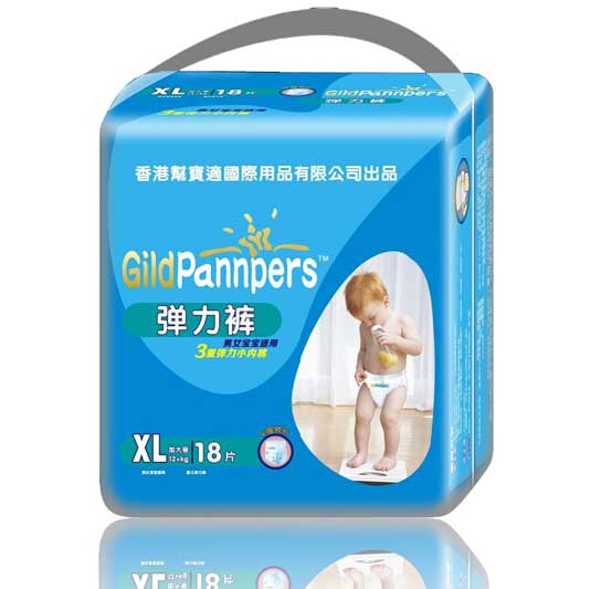 香港幫寶適金裝彈力褲XL碼18片
