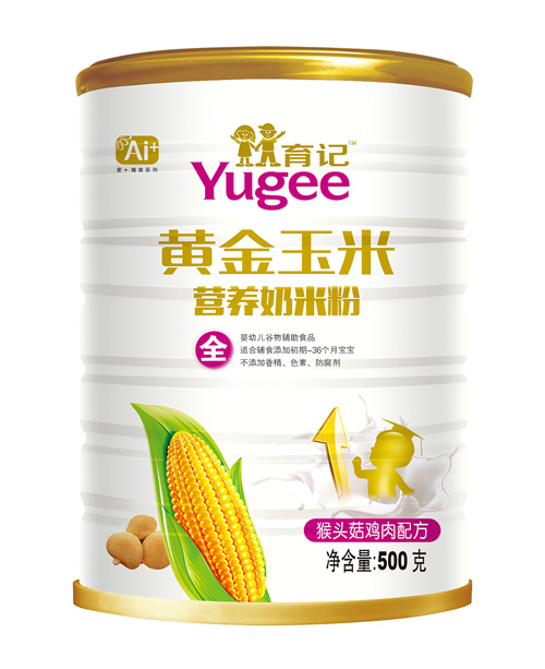 育記黃金玉米猴頭菇雞肉奶米粉