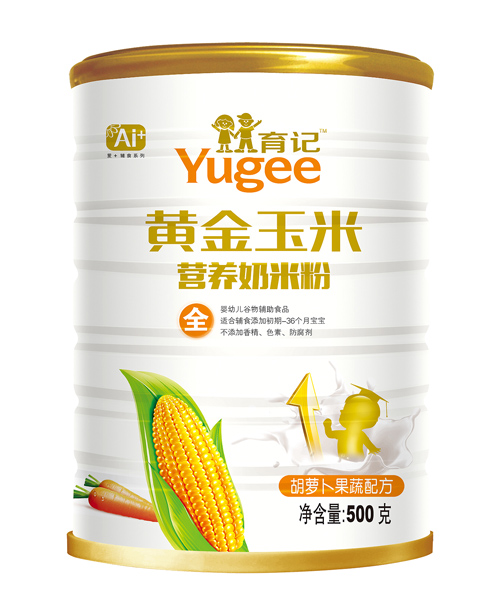 育記黃金玉米胡蘿卜果蔬奶米粉