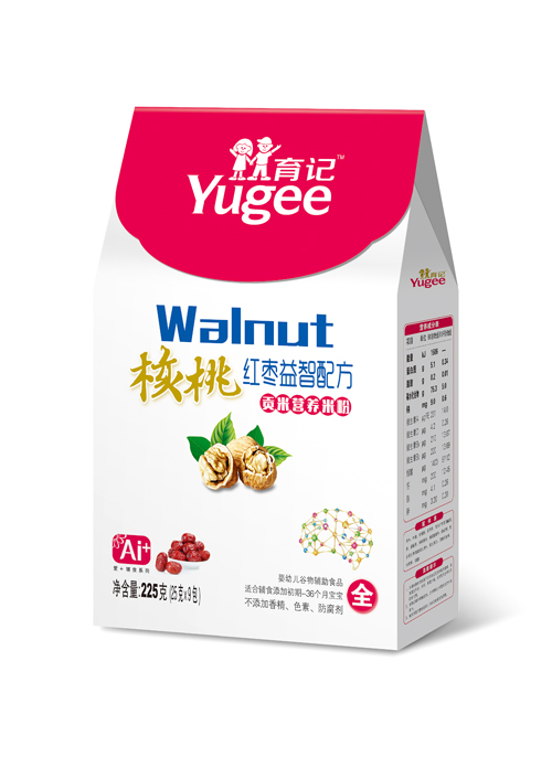 育記核桃紅棗益智貢米營養米粉盒裝